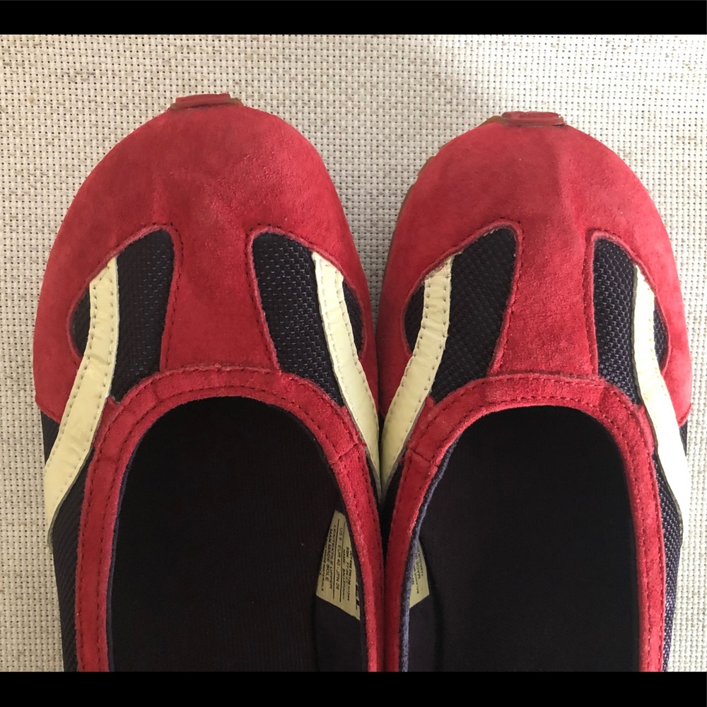 Diesel Ballerikah Women's Red and White Flats